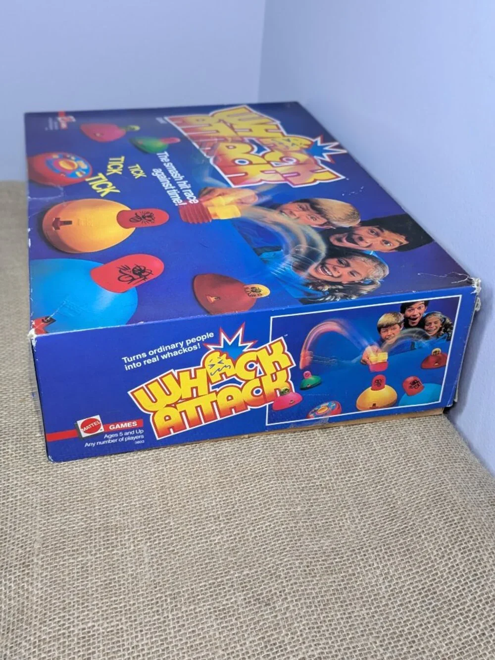 1986 Whack Attack Mattel Games Whack A Mole Family Game Toy 100% Complete Works